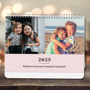 2025-ös fényképes családi asztali naptár (heti kiosztással) - Meska.hu