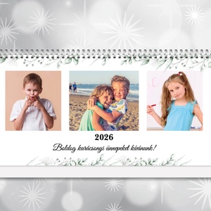 2026-os fényképes családi asztali naptár (heti kiosztással) - Meska.hu