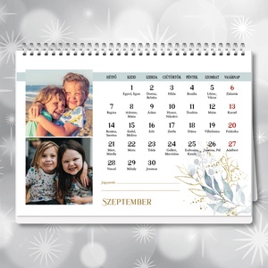 2026-os fényképes családi asztali naptár (havi kiosztással) - otthon & életmód - dekoráció - fali és függő dekoráció - falinaptár & öröknaptár - Meska.hu