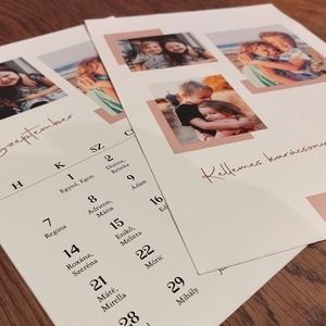 2026-os falinaptár - egyedi fényképes/családi falinaptár - névnapos falinaptár  - otthon & életmód - dekoráció - fali és függő dekoráció - falinaptár & öröknaptár - Meska.hu