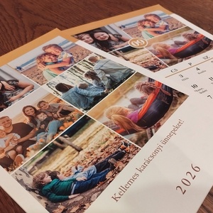 2026-os falinaptár - egyedi fényképes/családi falinaptár - névnapos falinaptár  - otthon & életmód - dekoráció - fali és függő dekoráció - falinaptár & öröknaptár - Meska.hu