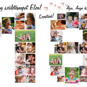 Születésnapi fotó montázs � falikép, poszter - születésnap - Meska.hu