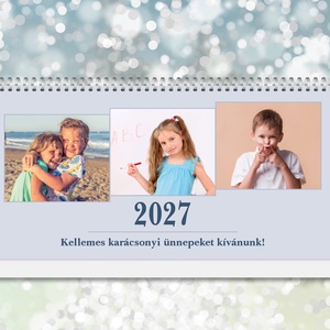 2027-es fényképes családi asztali naptár (heti kiosztással) - Meska.hu