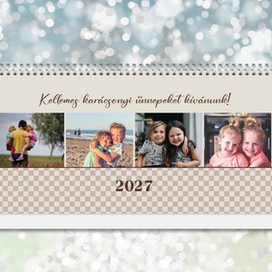 2027-es fényképes családi asztali naptár (havi kiosztással) - Meska.hu