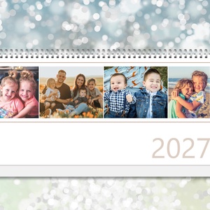 2027-es fényképes családi asztali naptár (havi kiosztással) - otthon & életmód - dekoráció - fali és függő dekoráció - falinaptár & öröknaptár - Meska.hu