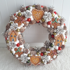 Mézeskalácsos karácsonyi kopogtató - Meska.hu