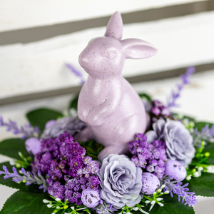 Asztaldísz nyuszival - otthon & életmód - virágdekoráció - virágdíszek - asztali virágdísz - Meska.hu