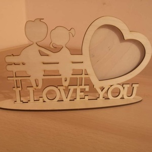 Valentin napi képkeret I love you felirattal - Meska.hu