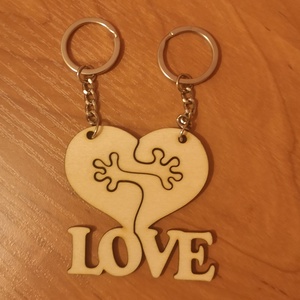 Love ölelős kulcstartó - Meska.hu