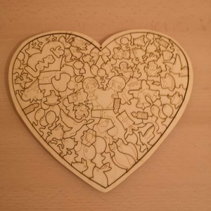 Szív puzzle  - Meska.hu
