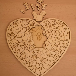 Szív puzzle  - játék & sport - puzzle - forma puzzle - Meska.hu