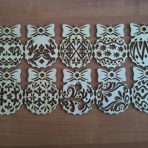 9 darabos karácsonyfa dísz - Meska.hu
