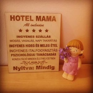 Hotel Mama tábla - Meska.hu