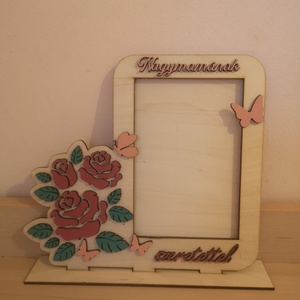 Nagymamának képkeret, festett - Meska.hu