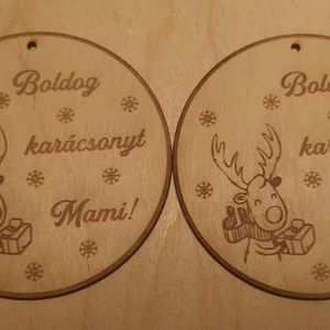 Szarvasos karácsonyfa dísz - Meska.hu