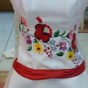 Kalocsai mintás menyecske menyasszonyi ruha -  - Meska.hu