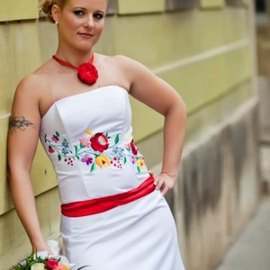 Kalocsai mintás menyasszonyi ruha 3 - Meska.hu