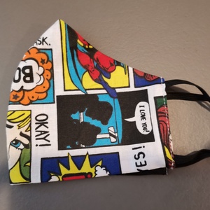 Fenött maszk  képregényes  - Meska.hu