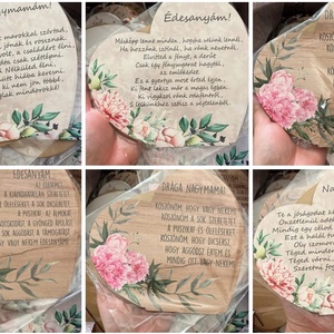 Anyák napi díszek, talpas szív dísz - otthon & életmód - dekoráció - Meska.hu