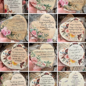 Anyák napi díszek, talpas szív dísz - otthon & életmód - dekoráció - Meska.hu