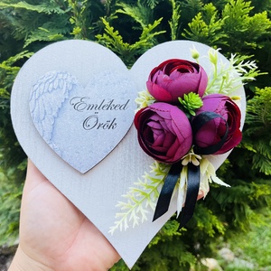 Mindenszentekre, halottak napjára kegyeleti dísz, Otthon & Életmód, Vallás, Temetkezési tárgy, Sírdísz, kegyeleti dísz, Virágkötés, MESKA