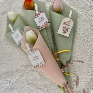 Nőnapi tulipán real touch - Meska.hu