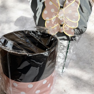 Minnie virágbox - otthon & életmód - papír, írószer - ajándékozás kellékei - pénzátadó doboz - Meska.hu