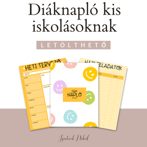 Diáknapló általános iskolásoknak, középsulisoknak, egyetemistáknak - otthon & életmód - papír, írószer - jegyzetfüzet & napló - Meska.hu