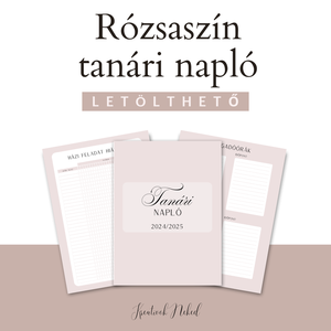 Tanári napló - otthon & életmód - papír, írószer - jegyzetfüzet & napló - Meska.hu