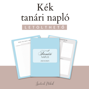 Tanári napló - otthon & életmód - papír, írószer - jegyzetfüzet & napló - Meska.hu