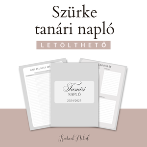 Tanári napló - otthon & életmód - papír, írószer - jegyzetfüzet & napló - Meska.hu