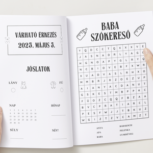Baba bejelentő újság - otthon & életmód - papír, írószer - babanapló - Meska.hu