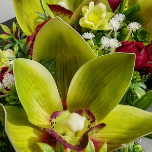 Orchideával készült Életfa (Tündérfa) kopogtató  - otthon & életmód - dekoráció - ajtó- és ablak dekoráció - ajtódísz & kopogtató - Meska.hu