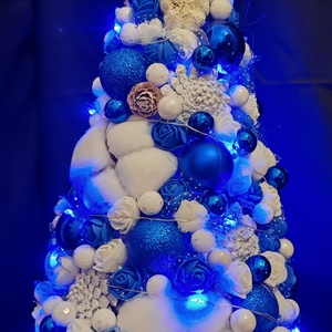 Karácsonyi asztali dísz - karácsony - karácsonyi lakásdekoráció - karácsonyfa, grincsfa - Meska.hu