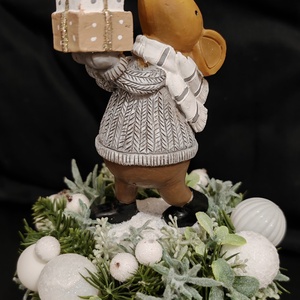 Egérkés karácsonyi asztali dísz - Meska.hu