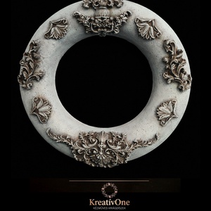 Különleges vintage kék barokk kopogtató, Otthon & Életmód, Dekoráció, Ajtó- és ablak dekoráció, Ajtódísz & Kopogtató, Agyagozás, Festészet, MESKA