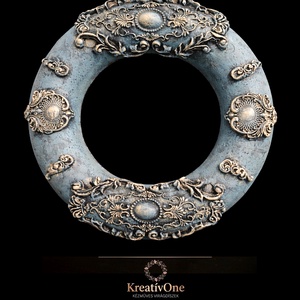 Különleges barokk kopogtató, Otthon & Életmód, Dekoráció, Ajtó- és ablak dekoráció, Ajtódísz & Kopogtató, Agyagozás, Festészet, MESKA