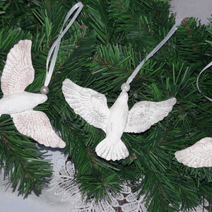 Galamb karácsonyfa dísz - karácsony - karácsonyi lakásdekoráció - karácsonyfadíszek - Meska.hu
