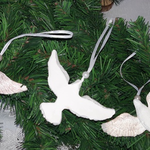 Galamb karácsonyfa dísz - karácsony - karácsonyi lakásdekoráció - karácsonyfadíszek - Meska.hu