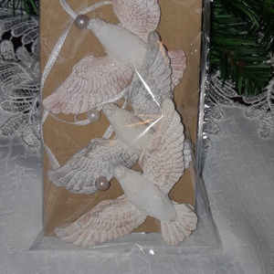 Galamb karácsonyfa dísz - karácsony - karácsonyi lakásdekoráció - karácsonyfadíszek - Meska.hu