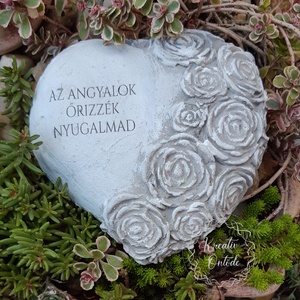 Mindenszentek-Sírdísz-franciaszív, Otthon & Életmód, Vallás, Temetkezési tárgy, Mindenmás, MESKA