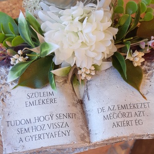 Apáknapi Könyves Sírdísz - otthon & életmód - vallás - temetkezési tárgy - Meska.hu
