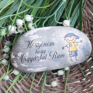 Ballagás -köszönő ajándék- Bölcsis -óvis  - otthon & életmód - dekoráció - asztal és polc dekoráció - kavics & kő - Meska.hu