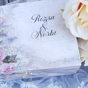 Esküvő-névreszóló díszdoboz - esküvő - emlék & ajándék - nászajándék - esküvői pénzátadó doboz - Meska.hu