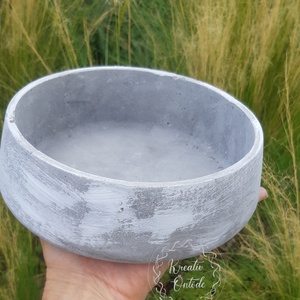 Sírdísz-cement tál - otthon & életmód - vallás - temetkezési tárgy - Meska.hu