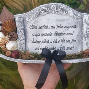 Apáknapi Sírdísz-cement dísz - otthon & életmód - vallás - temetkezési tárgy - Meska.hu