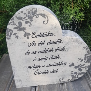 Sírdísz-óriás állószív - Meska.hu