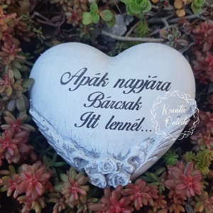 Apáknapi Sírdísz-szív, Otthon & Életmód, Vallás, Temetkezési tárgy, Mindenmás, MESKA