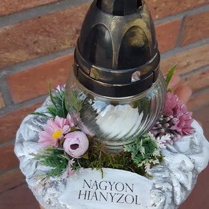 Mindenszentek kegyeleti sírdísz, Otthon & Életmód, Vallás, Temetkezési tárgy, Virágkötés, MESKA