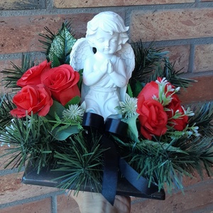 Mindenszentek,Halottaknapja sírdísz, Otthon & Életmód, Vallás, Temetkezési tárgy, Sírdísz, kegyeleti dísz, Virágkötés, Mindenmás, MESKA